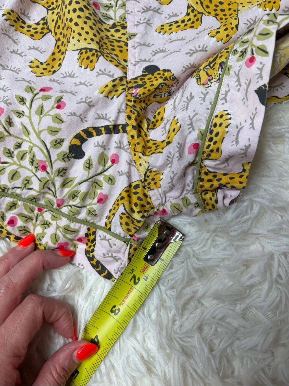 Printfresh Bagheera Leopard -Short PJ Set - Blush color, size XL